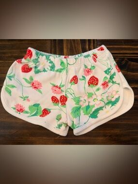 The Beaufort Bonnet Company White Strawberry & Floral Print Shorts